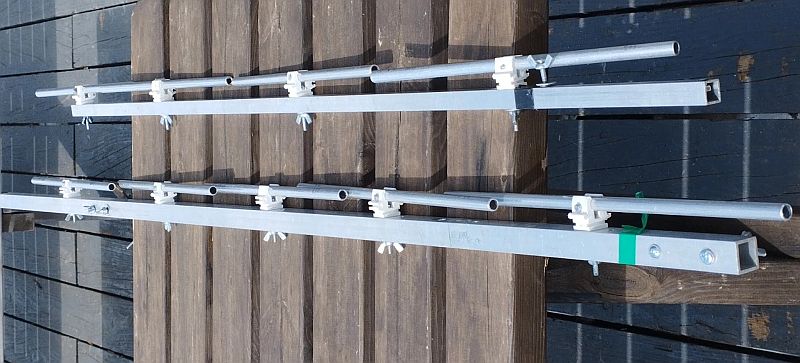 Anténa počas transportu na kótu..